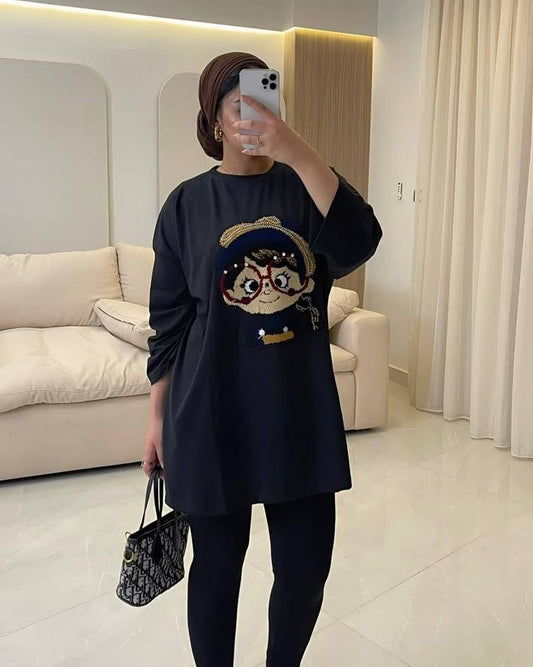 Crystal Doll Oversized Tee
