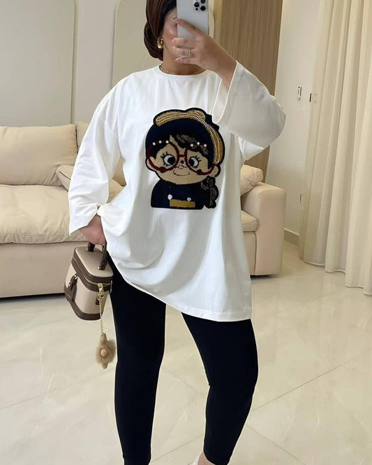 Crystal Doll Oversized Tee
