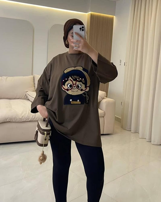 Crystal Doll Oversized Tee