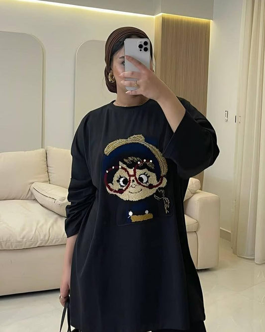 Crystal Doll Oversized Tee