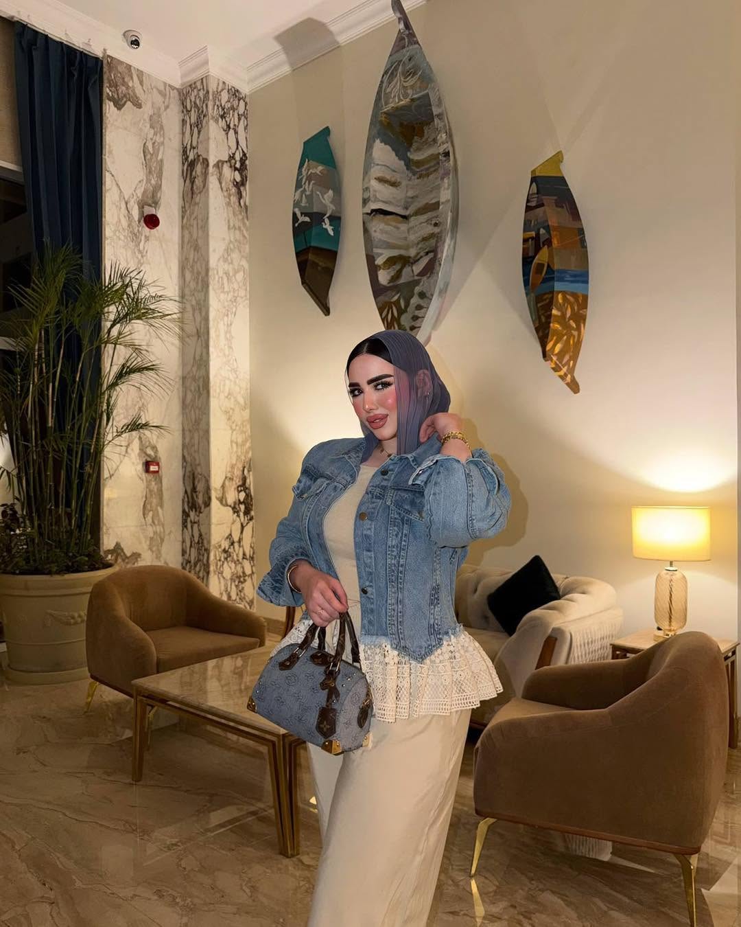 Luxe Lace Peplum Denim Jacket