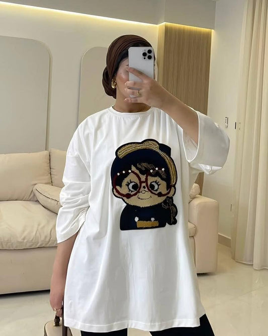 Crystal Doll Oversized Tee