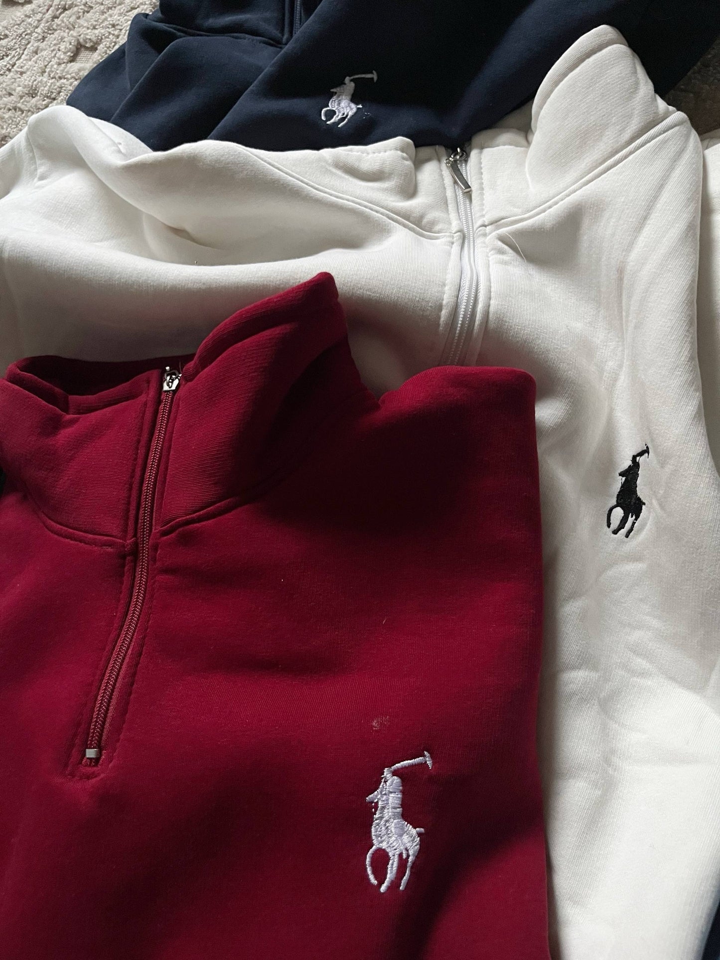 Polo shirt with half zipper