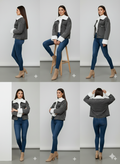 fur denim jacket