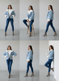 fur denim jacket